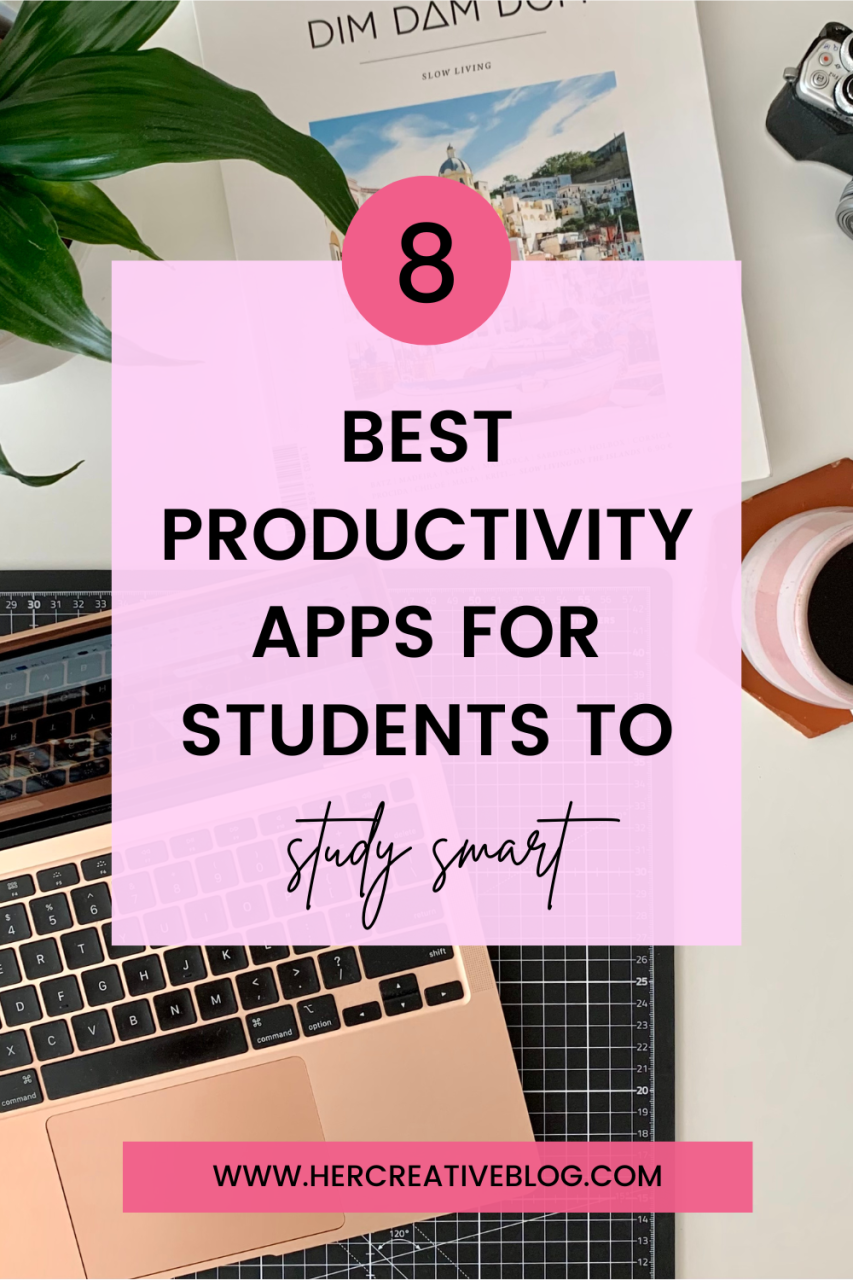 8 Best Productivity Apps for Students to study smart Her Creative Blog