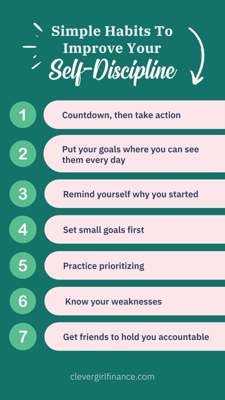 7 Simple Habits to Improve Your SelfDiscipline Clever Girl Finance