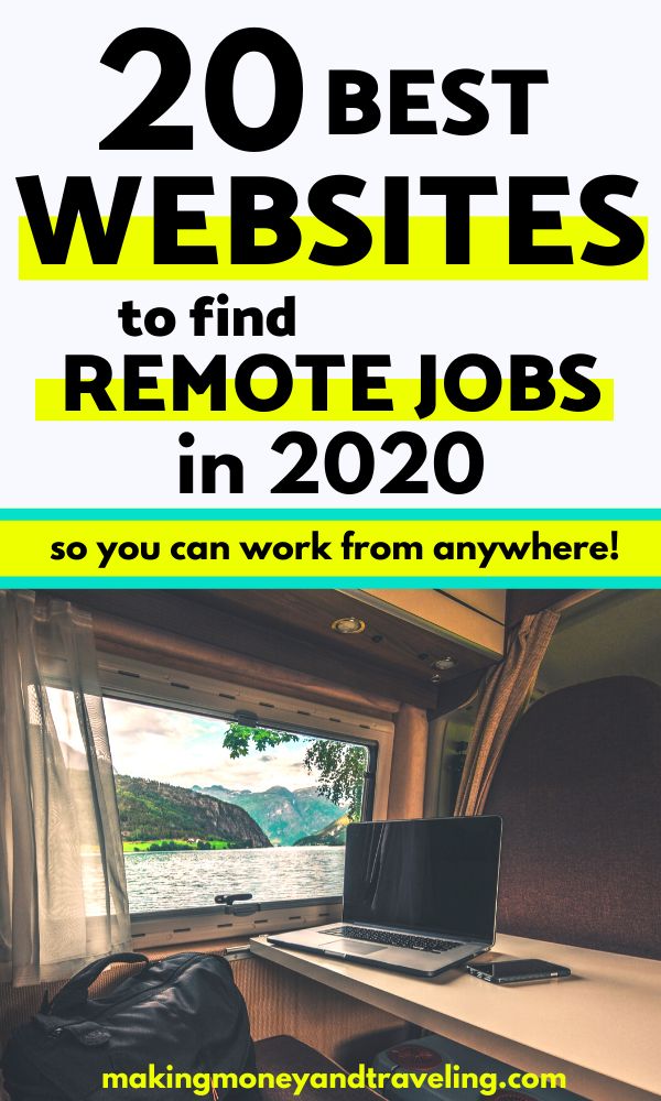 20 Best Remote Work Websites for 2020 Making Money and Traveling