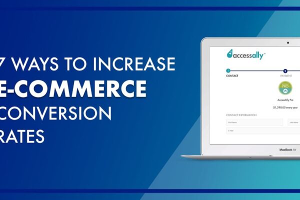 How to increase conversion rates on an e-commerce website